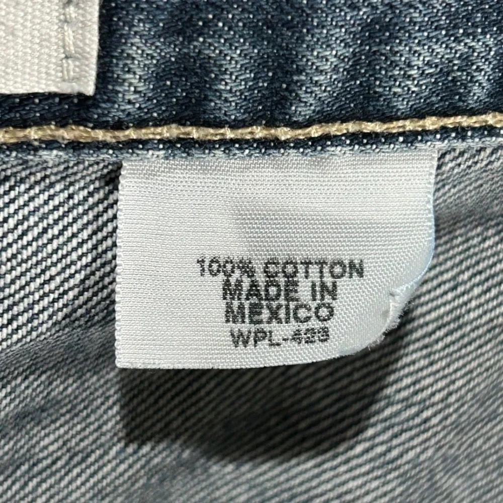 Levis 501 Straight Leg Button Fly Jeans Men's 40x32‎ Denim Blue Distressed Worn